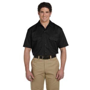 Dickies Men's 5.25 oz. Short-Sleeve Work Shirt - BLACK